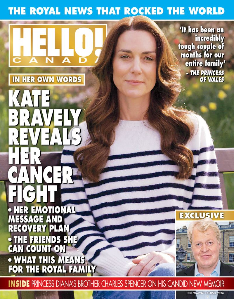 HELLO! Canada cover with Kate Middleton and Charles Spencer exclusive - March/April 2024