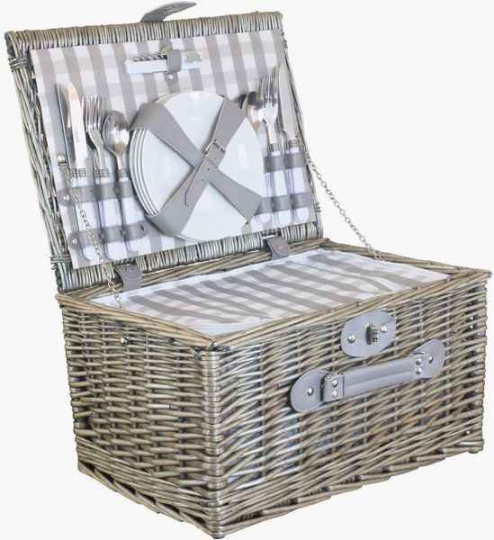 wicker basket picnic