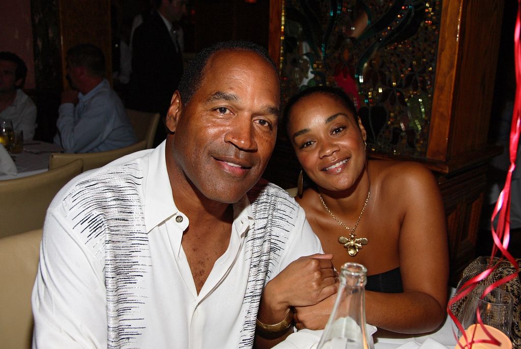 MIAMI BEACH, FL - JUNE 20: O.J. Simpson (L) and daughter Arnelle Simpson pose at the Forge restaurant during DJ Irie's birthday celebration on June 20, 2007 in Miami Beach, Florida. (Photo by Alexander Tamargo/Getty Images)