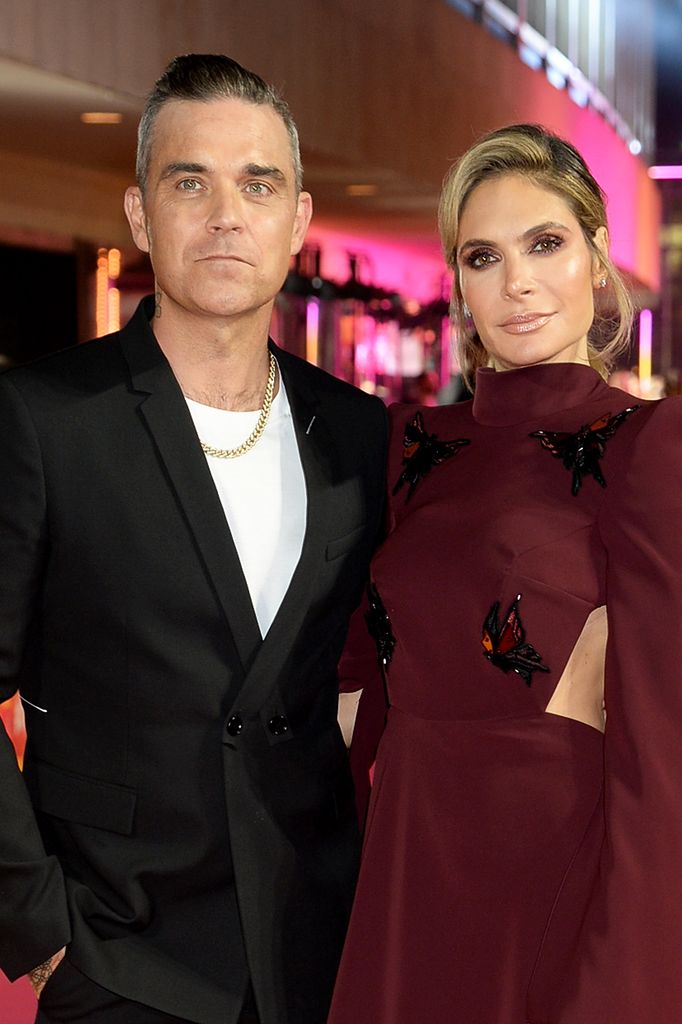 robbie williams ayda field red carpet