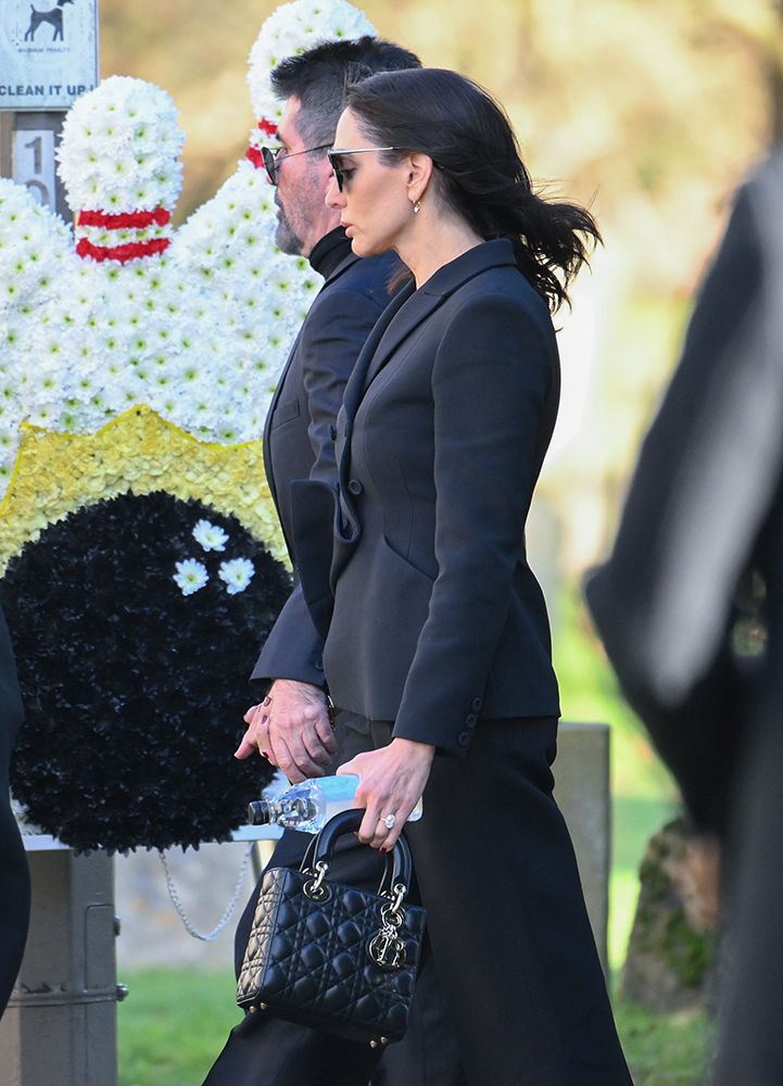 Simon Cowell and Lauren Silverman at Liam Payne's funeral 