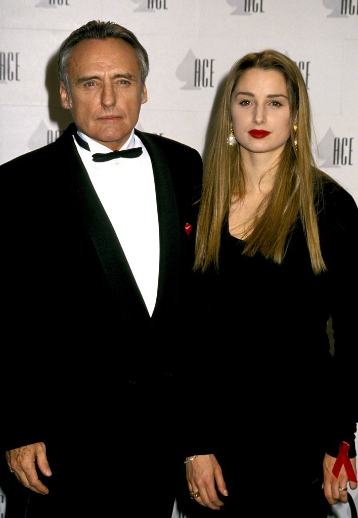 Dennis Hopper and wife Katherine LaNasa in 1992