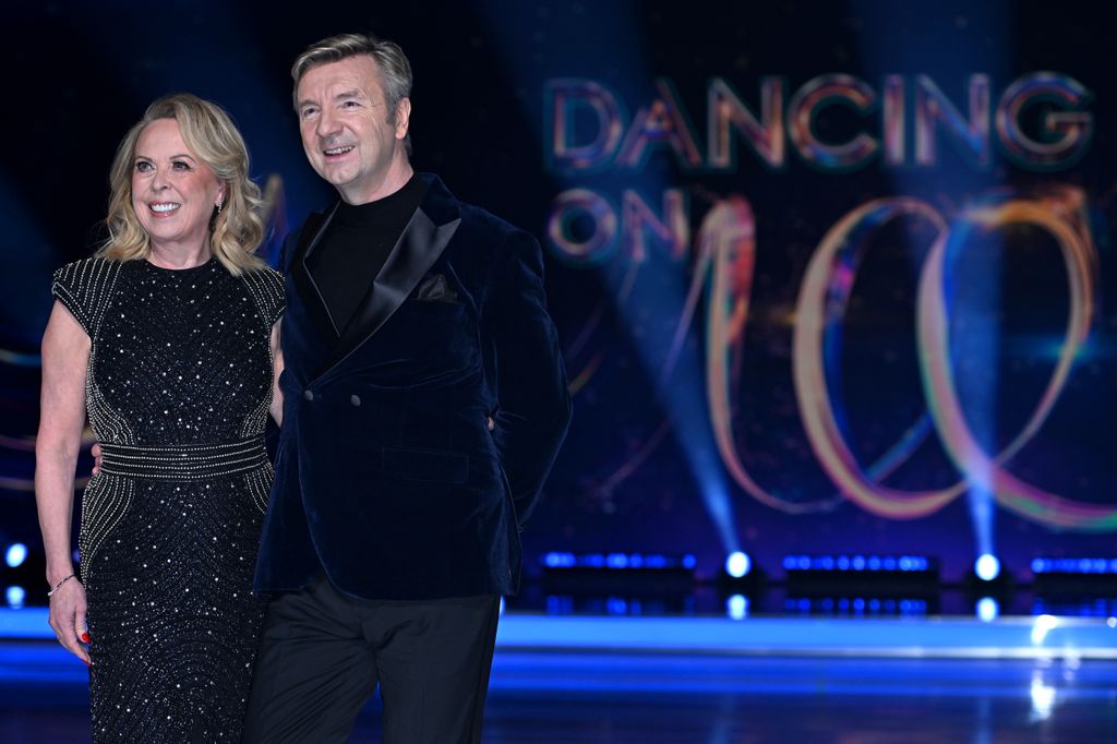 Jayne Torvill and Christopher Dean attend the "Dancing On Ice" photocall at Bovingdon Film Studios on January 10, 2024 in London