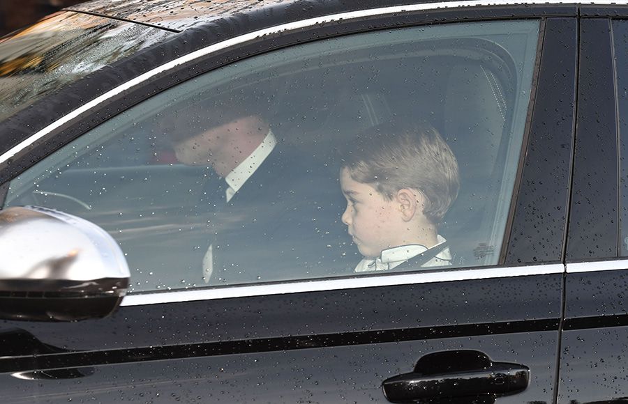 prince george arrives christmas party
