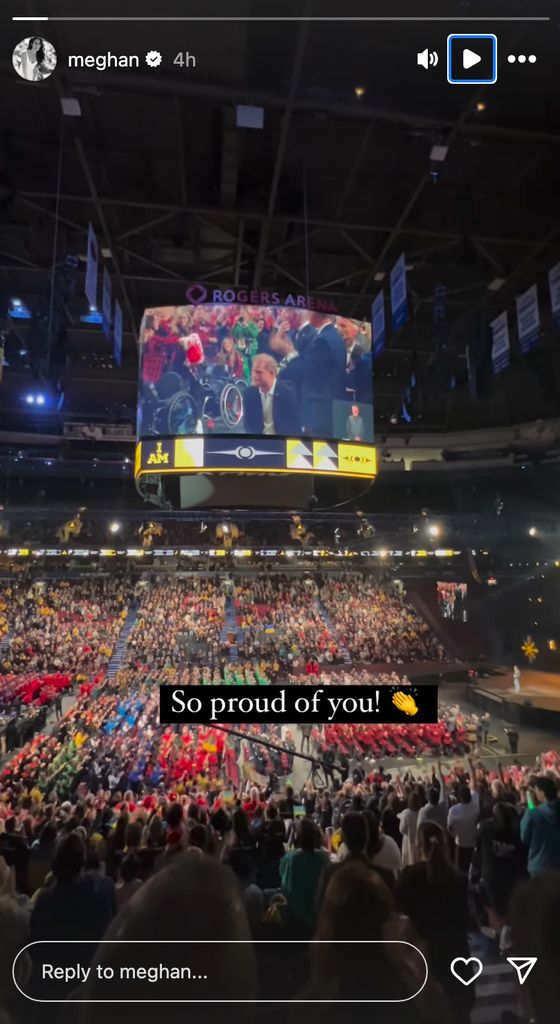 Meghan Markle's post to Prince Harry amid the closing ceremony of the 2025 Invictus Games