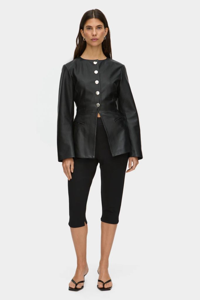 ALIGNE LEATHER BLAZER