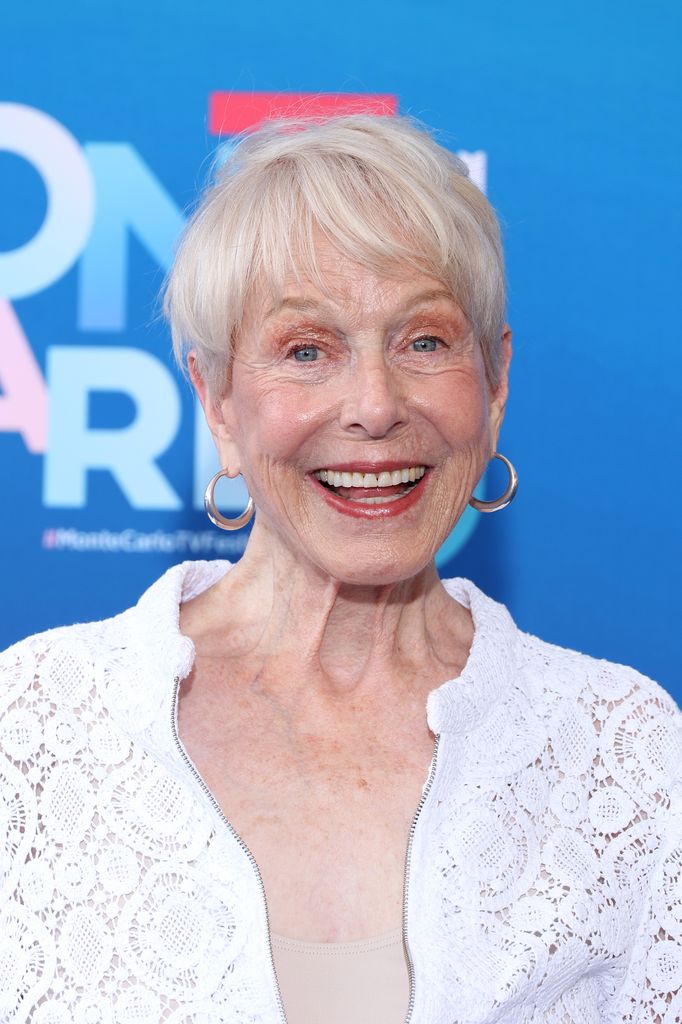 Karen Grassle attends the "Little House On The Prairie" Photocall smiling 