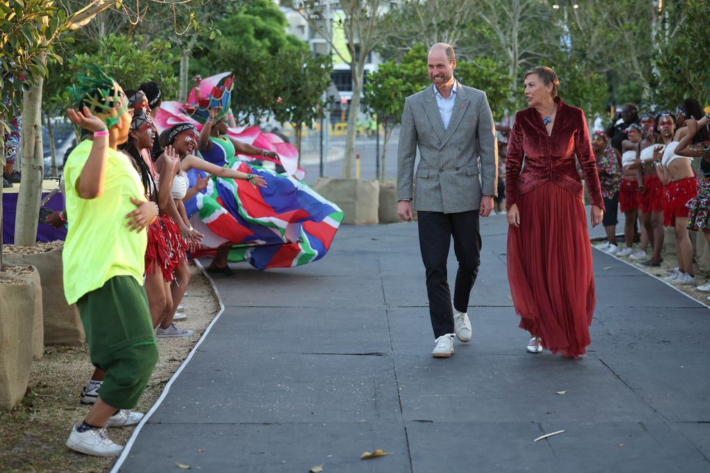 Prince William walking with Hannah Jones in South Africa