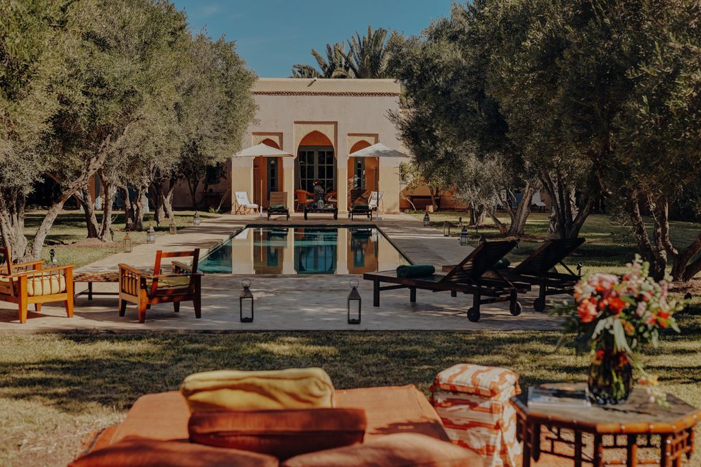 The pool area at Casa Memoria