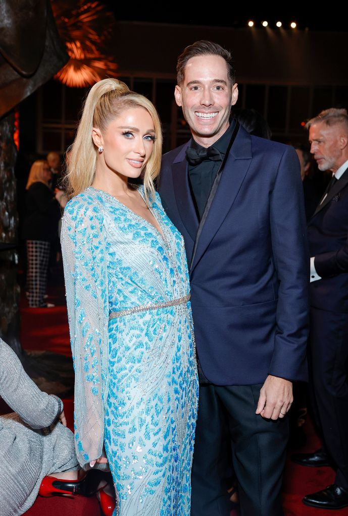LOS ANGELES, CALIFORNIA - NOVEMBER 04: (L-R) Paris Hilton and LACMA Trustee Carter Reum attend the 2023 LACMA Art+Film Gala, Presented By Gucci at Los Angeles County Museum of Art on November 04, 2023 in Los Angeles, California. (Photo by Stefanie Keenan/Getty Images for LACMA)