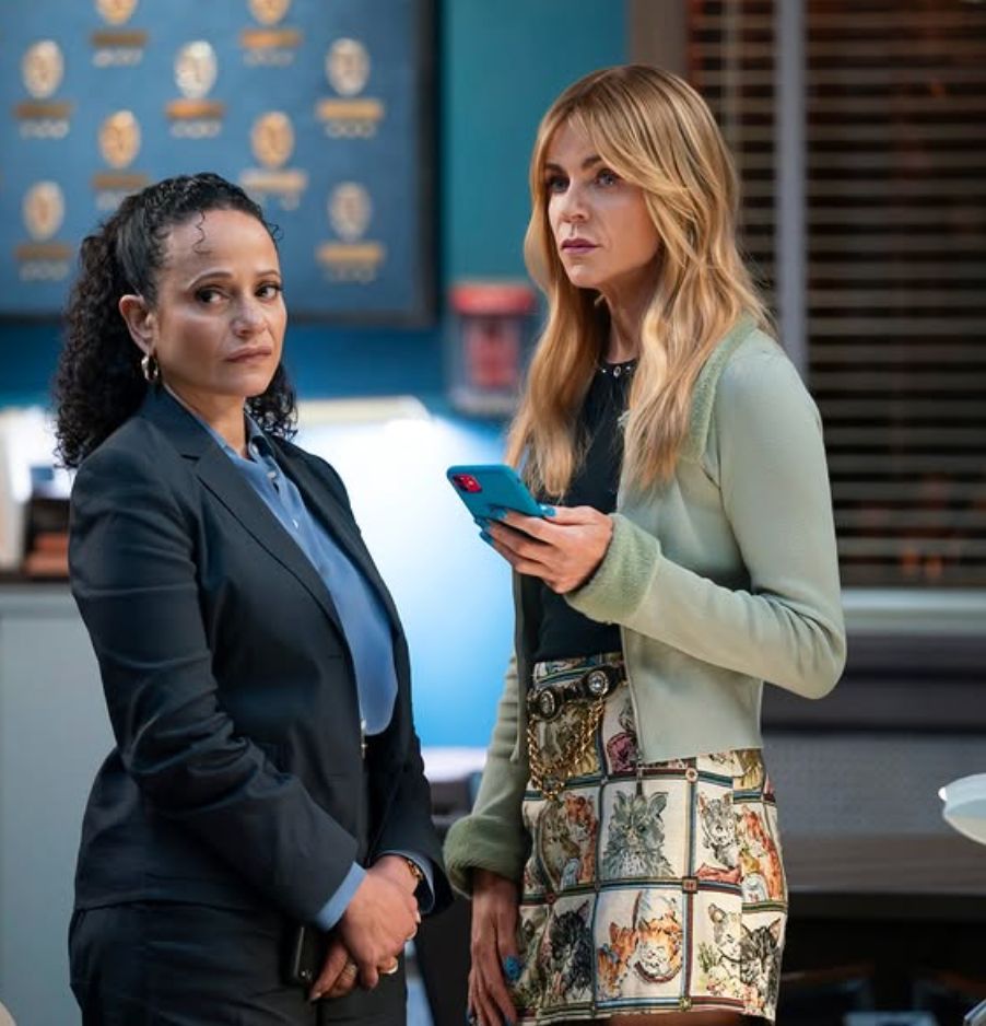 Morgan cat skirt on High Potential