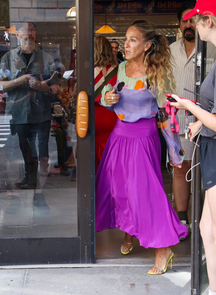 Sarah Jessica Parker is seen on the set of 'And Just Like That' 