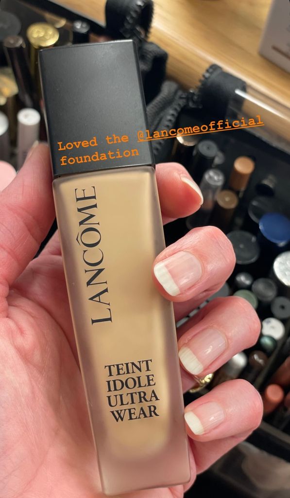 Patsy snapped the popular Lancôme foundation she used on Holly Willoughby