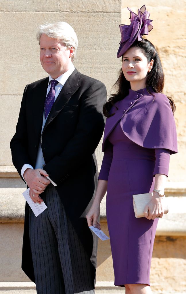 Charles and wife Karen at Prince Harry and Meghan Markle's wedding