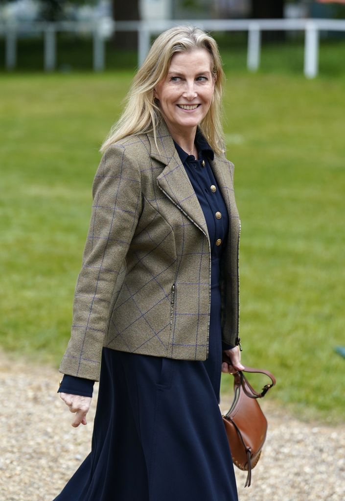 The Duchess of Edinburgh smiling at the Royal Horse Show