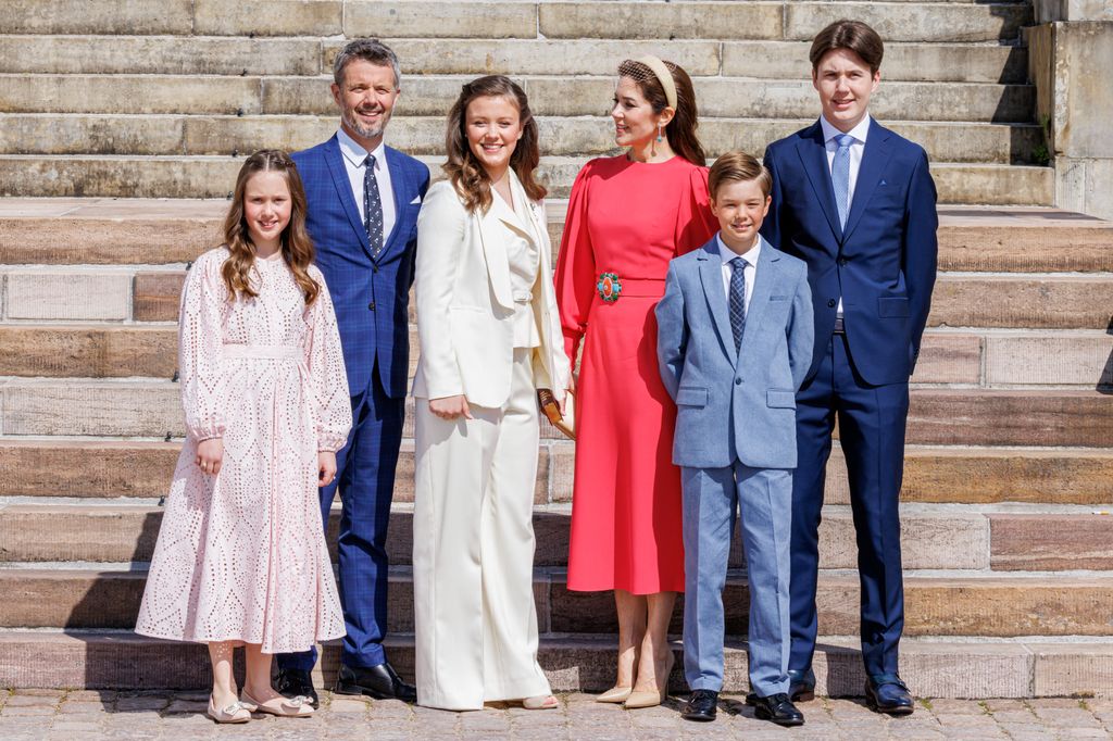 Princess Mary and family gather at the confirmation of Princess Isabella of Denmark