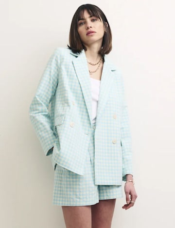 nobody's child gingham blazer