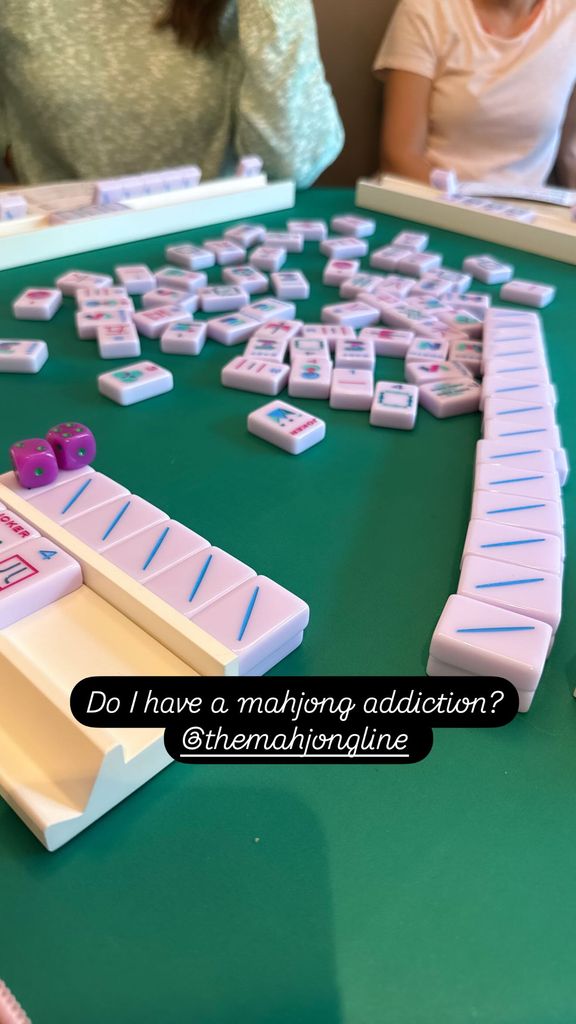 Jenna Bush Hager playing mahjong