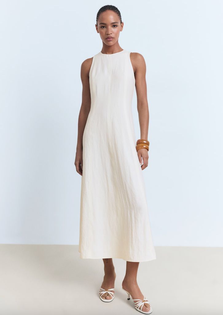 Mango white dress