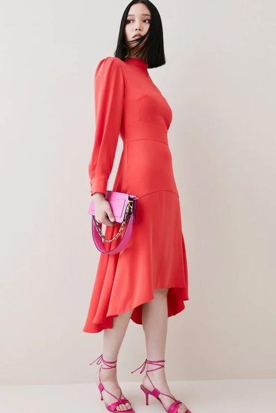 Karen Millen coral dress