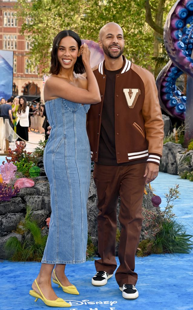 Rochelle Humes and Marvin Humes attend the UK Premiere of "The Little Mermaid" at Odeon Luxe Leicester Square on May 15, 2023 in London