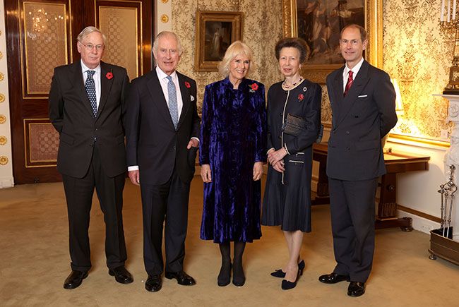 Prince Richard, Duke of Gloucester, King Charles III, Camilla, Queen Consort, Princess Anne, Princess Royal and Prince Edward, Earl of Wessex host Team GB Tokyo Olympic medalists at Buckingham Palace 