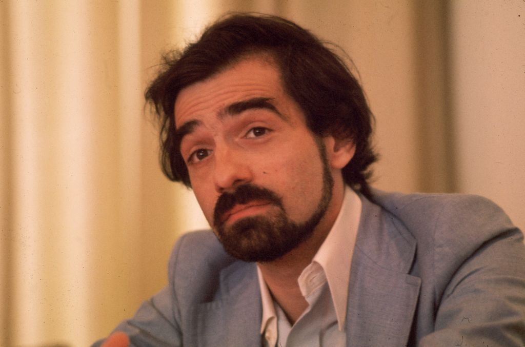 Headshot of American director Martin Scorsese at a press conference for his film, 'Taxi Driver'