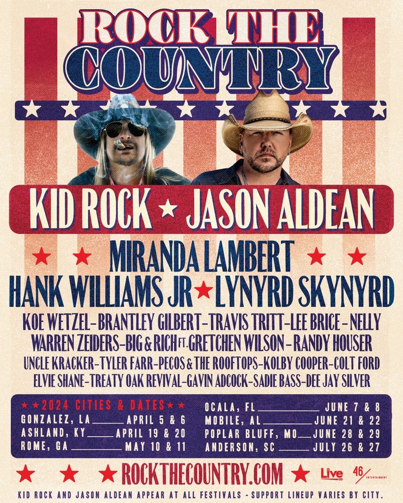 Rock the Country music festival 2024 lineup