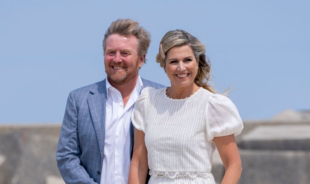 King Willem-Alexander of the Netherlands and Queen Maxima of the Netherlands attend the Dutch Royal Family Summer Photocall at Zuiderstrand