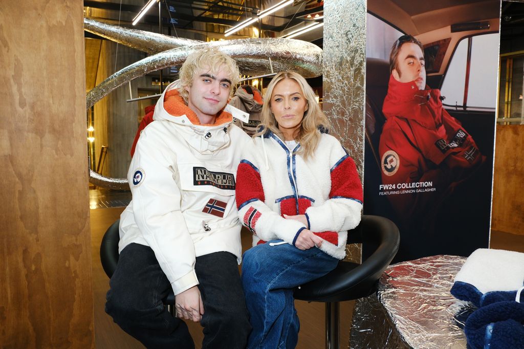 Napapijri presents Lennon Gallagher and Patsy Kensit at FLANNELS X on October 3, 2024 in London, England