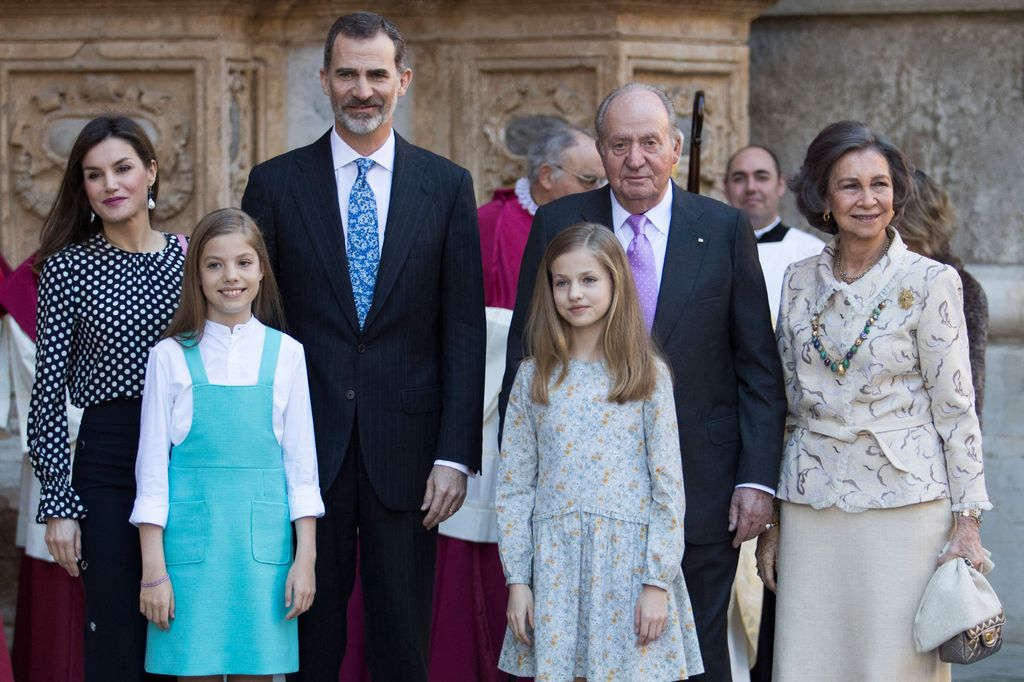King Juan Carlos hasn't been photographed with his granddaughters since 2018