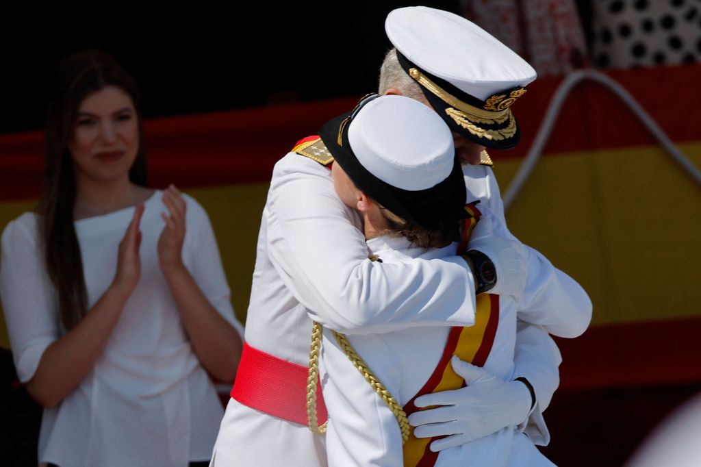 Princess Leonor received the Navy Merit Grand Cross from  her father, King Felipe