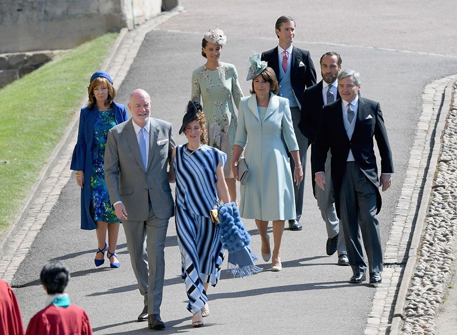 Middletons arrive royal wedding