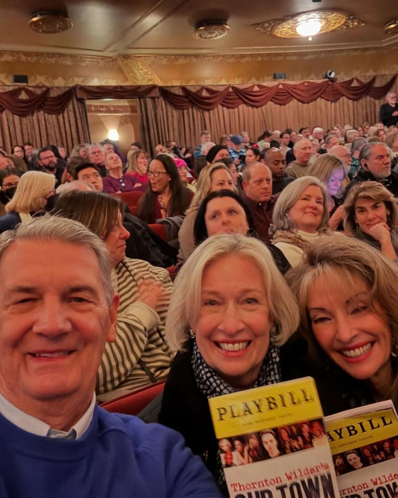 Susan with her friends watching "Our Town"