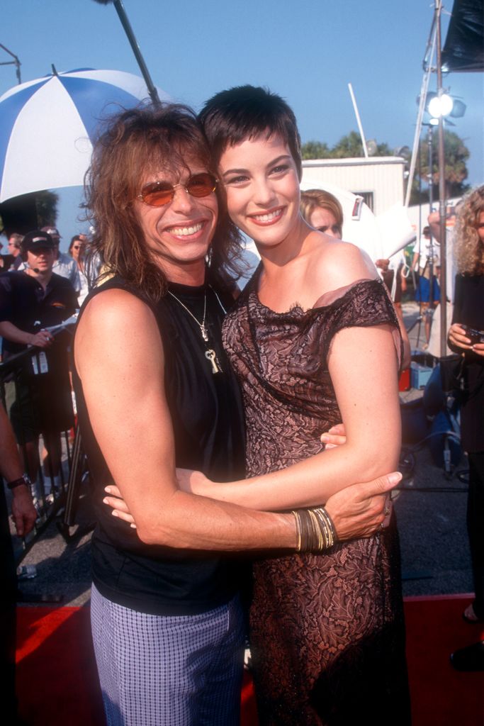 Steven Tyler and his daughter Liv Tyler 