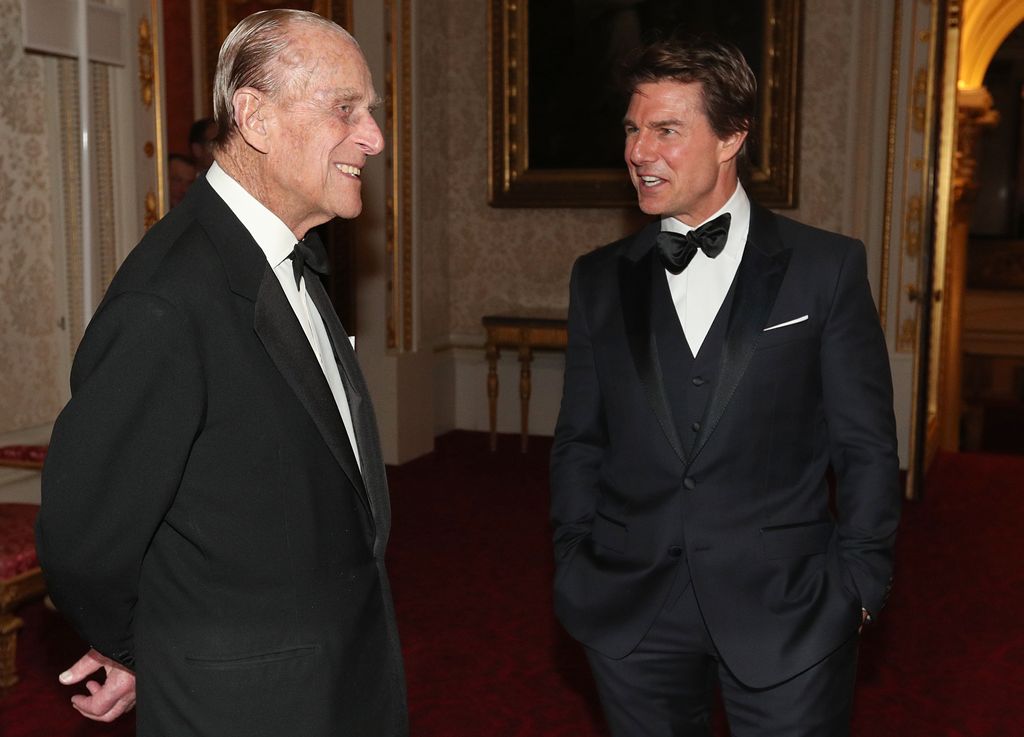 Prince Philip and Tom Cruise in suits