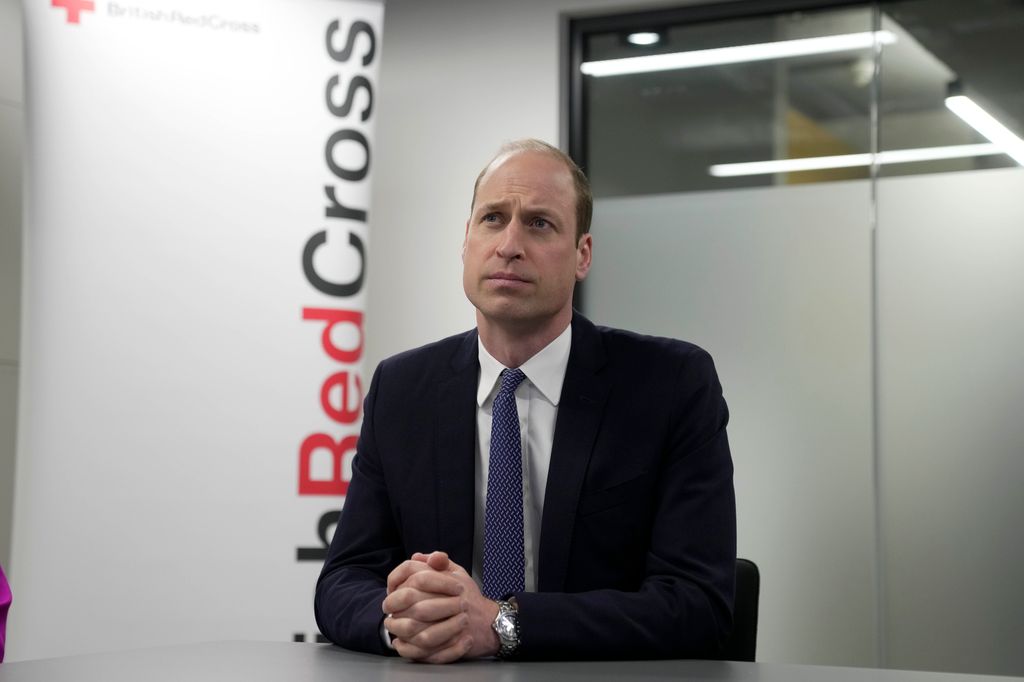 Prince William visits the British Red Cross HQ