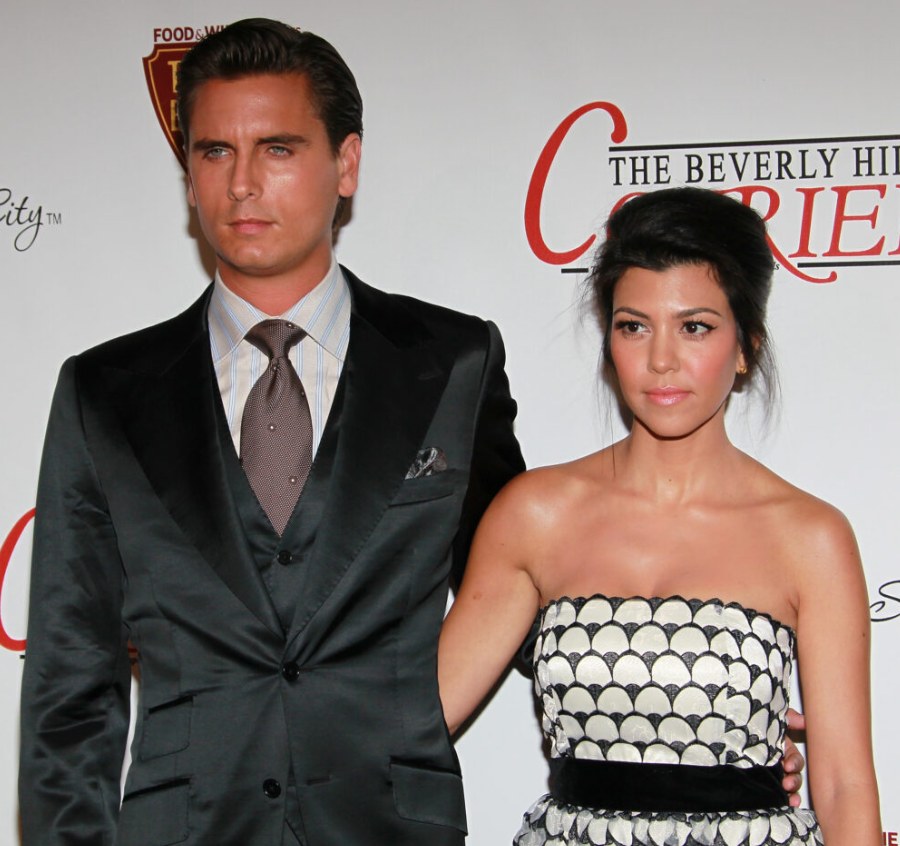 Scott and Kourtney with their arms around each other