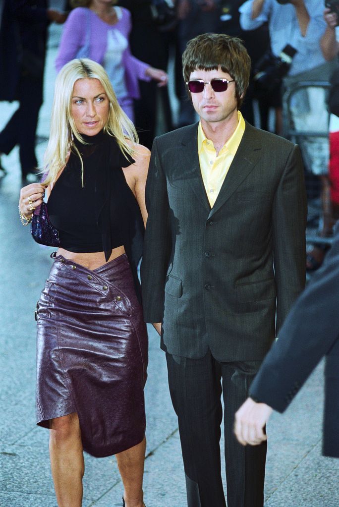 Meg Matthews and Noel Gallagher at the Premiere of Snatch in 2000