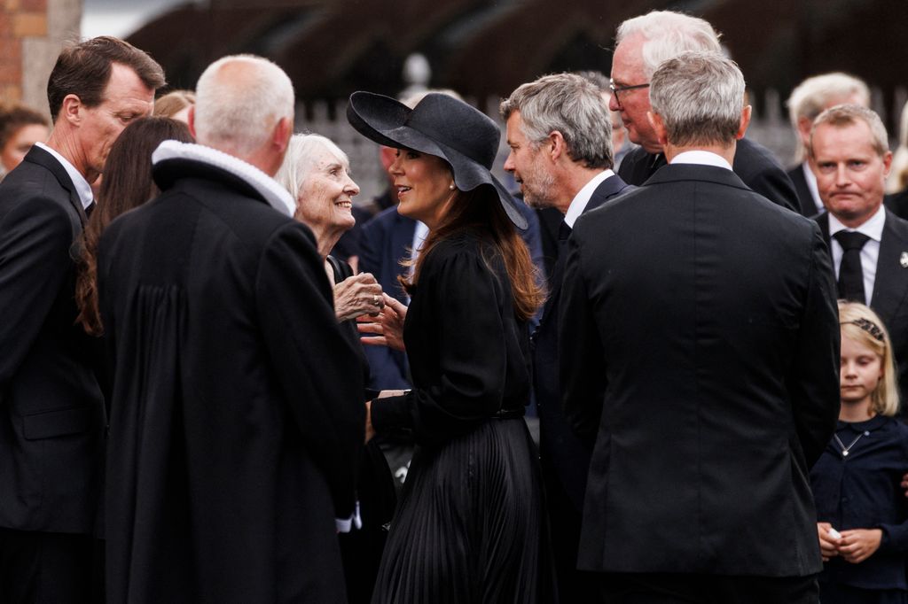 Frederik and Mary comforted Per Thornit's widow, Ulla