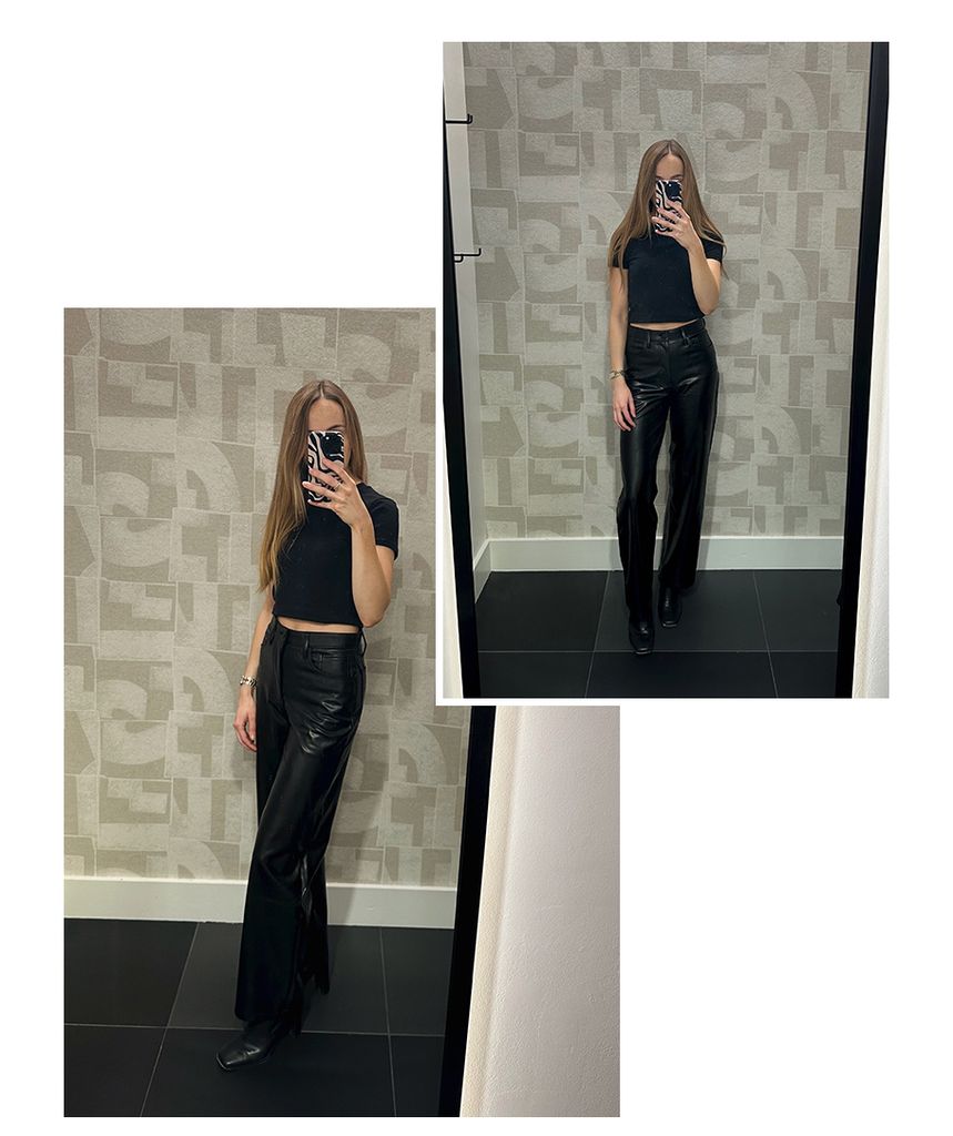 Abercrombie leather trousers