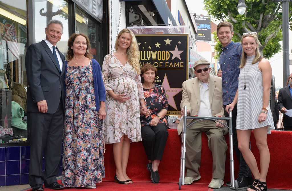 Gary Sinise, Moira Sinise and family attend the ceremony honoring Sinise with a star on the Hollywood Walk Of Fame on April 17, 2017 in Hollywood, California