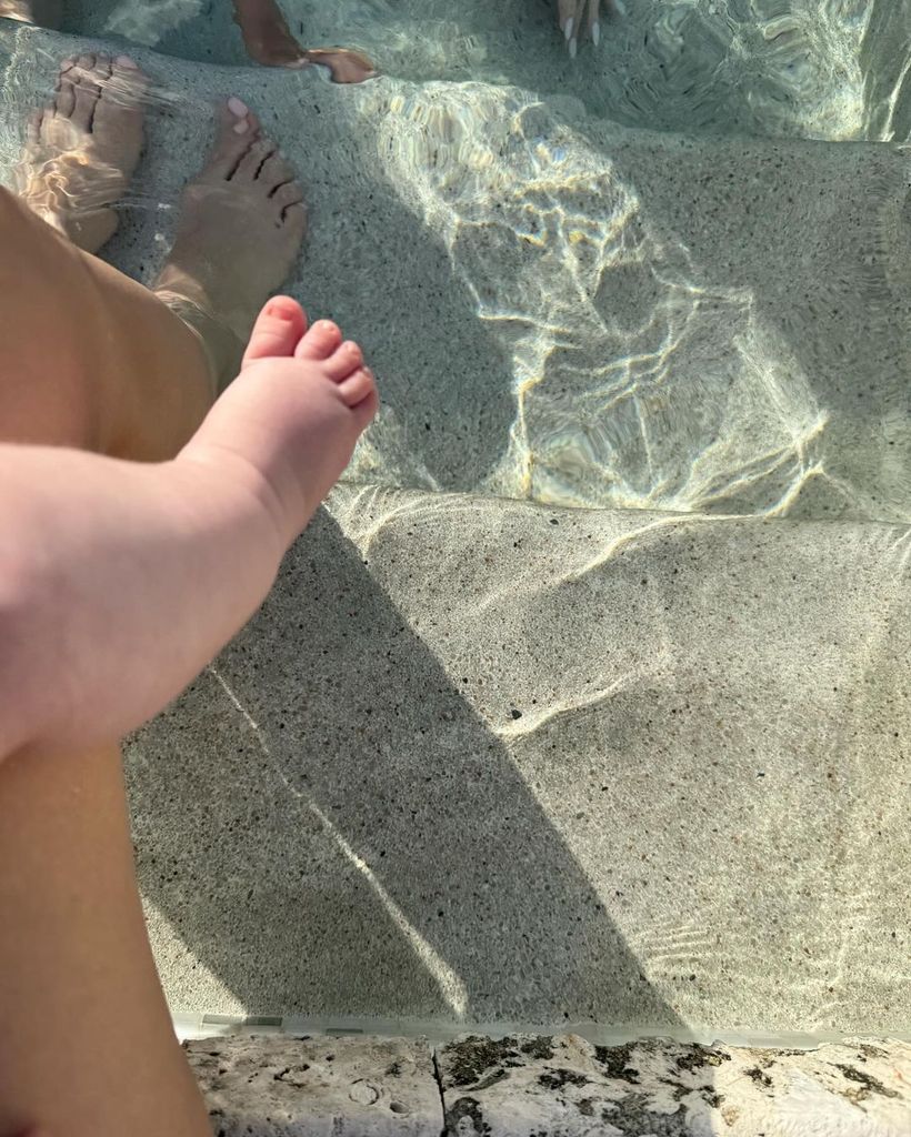 Kourtney Kardashian shares a photo of her son Rocky Thirteen Barker's foot