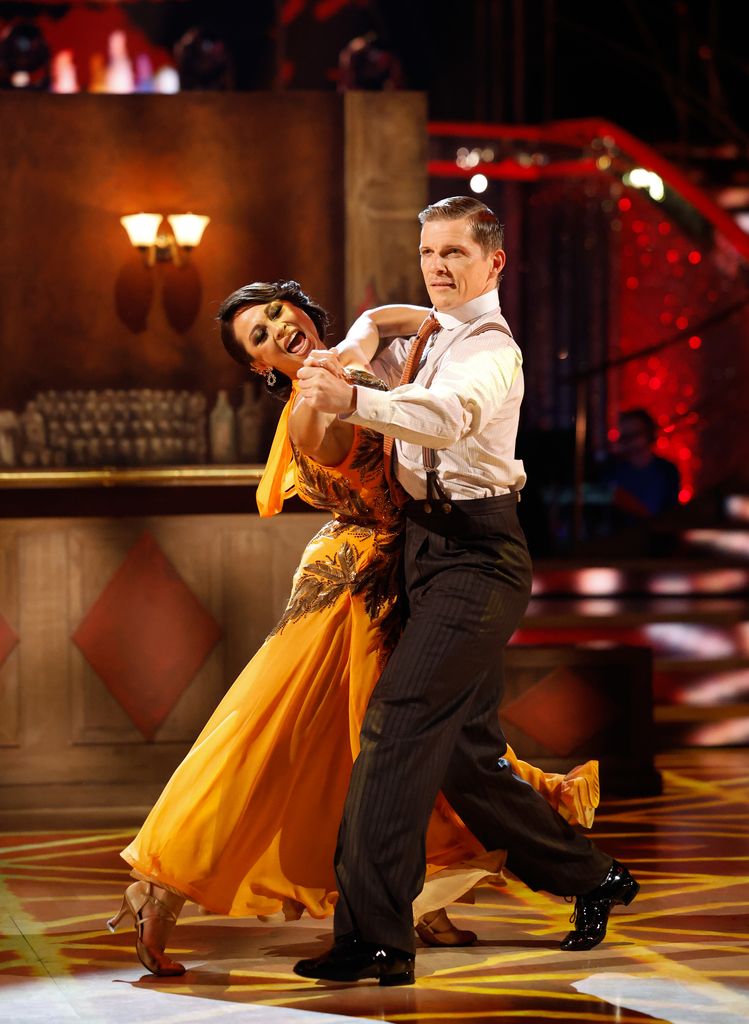 Nigel Harman and Katya Jones dancing a foxtrot
