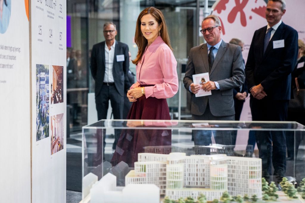 Queen Mary viewing model of hospital