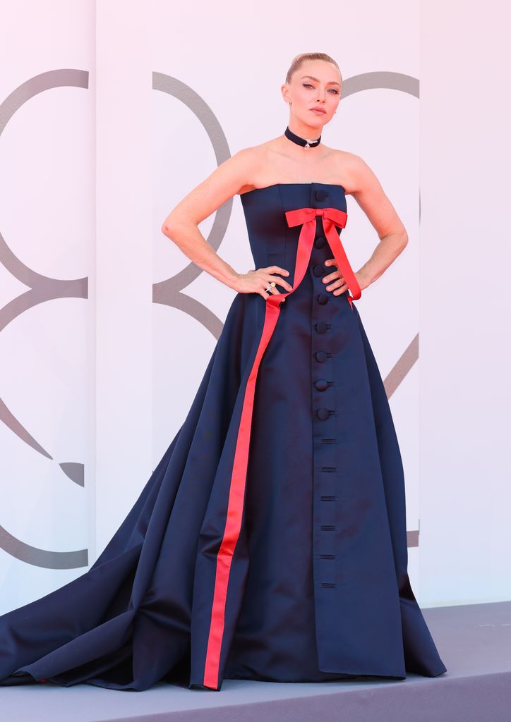 Amanda Seyfried attends "The Testament Of Ann Lee" red carpet during the 82nd Venice International Film Festival on September 1, 2025 in Venice, Italy