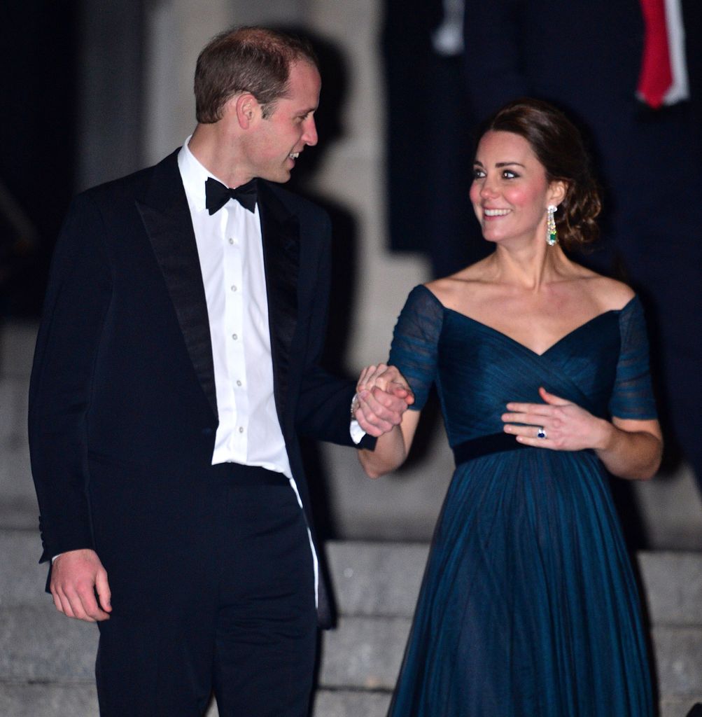 William and Kate hold hands as they attend a gala in New York