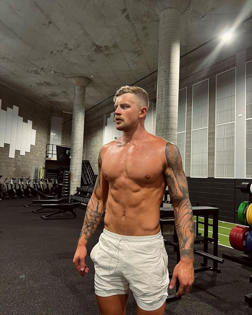 Adam Peaty post-workout