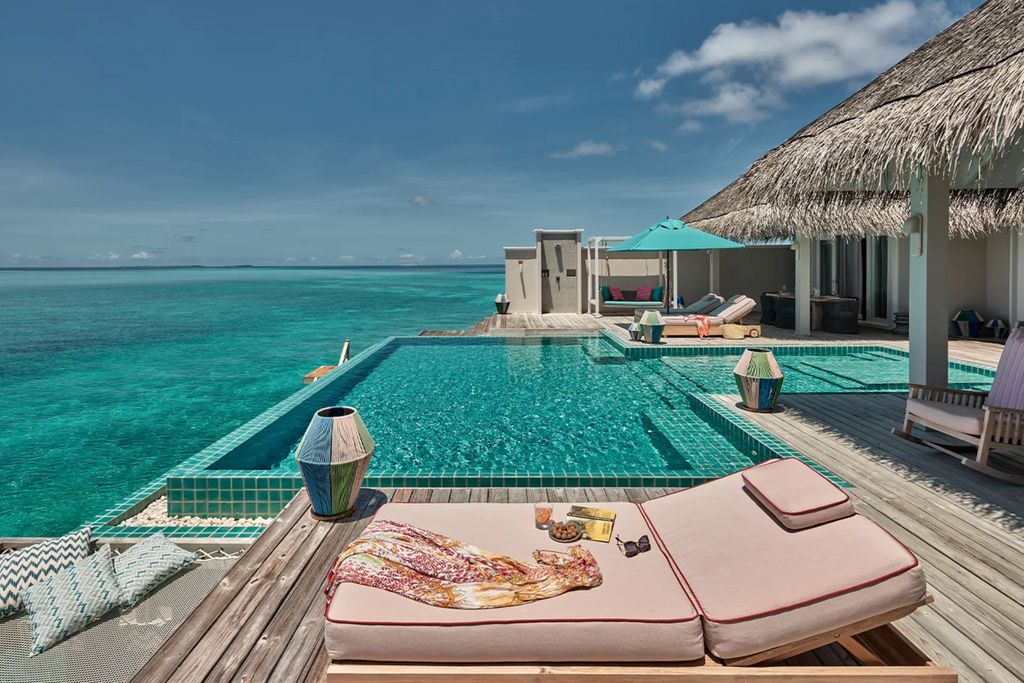 Nicole Scherzinger and Thom Evans stayed at the lavish five-star Finolhu resort in the Maldives