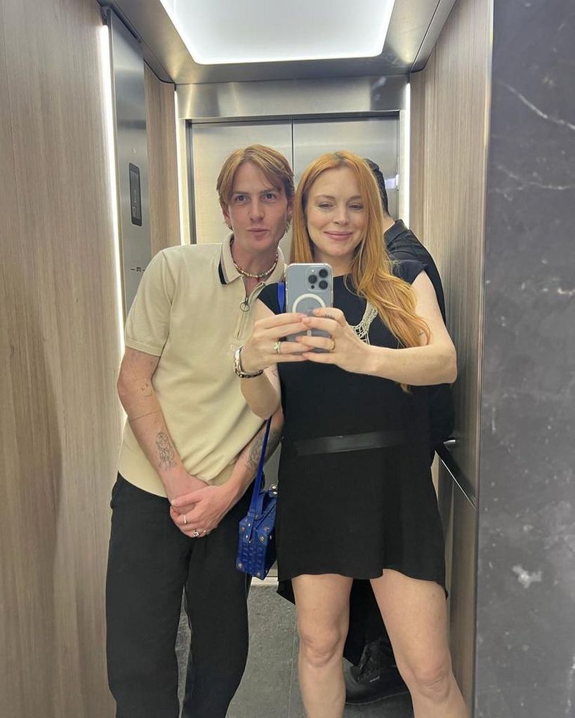 Lindsay with her brother